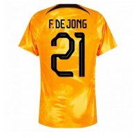 Alankomaat Frenkie de Jong #21 Kotipaita MM-kisat 2022 Lyhythihainen